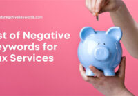 negative keywords tax services